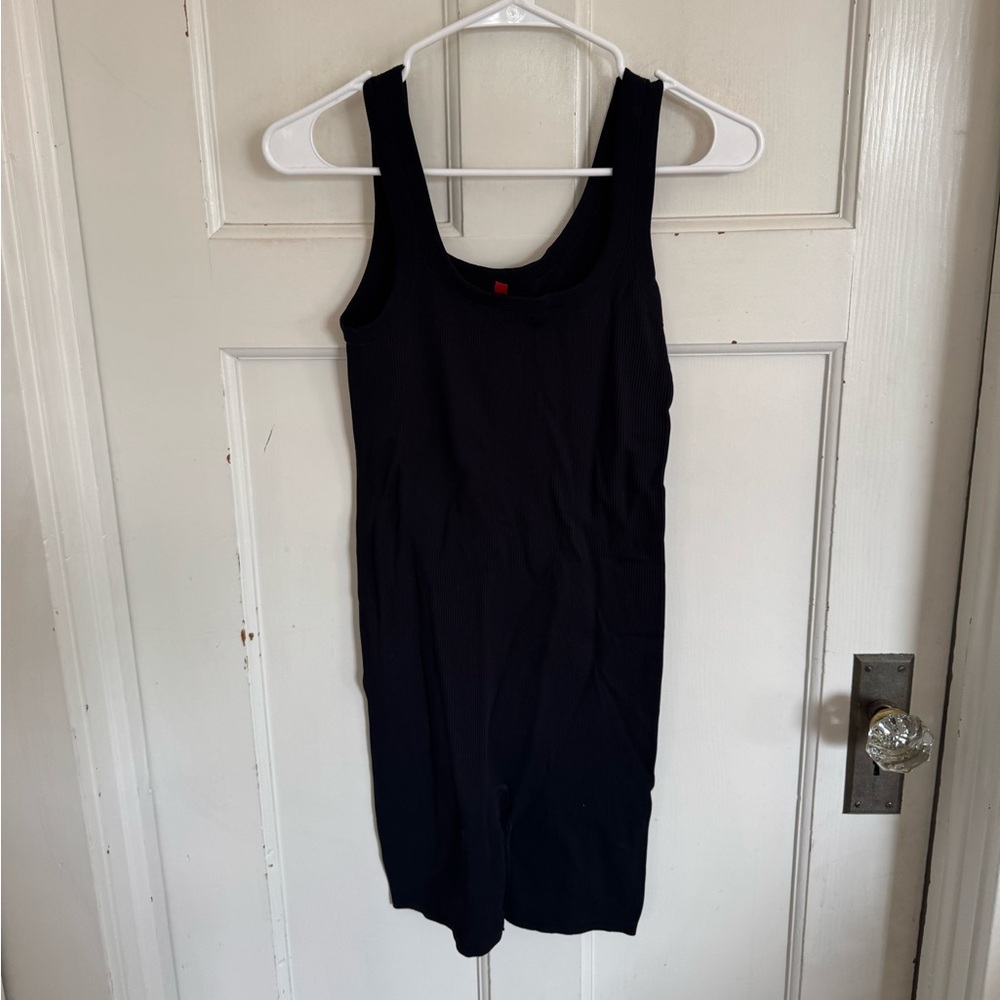 Spanx black shapewear bodysuit with shorts size‎ large